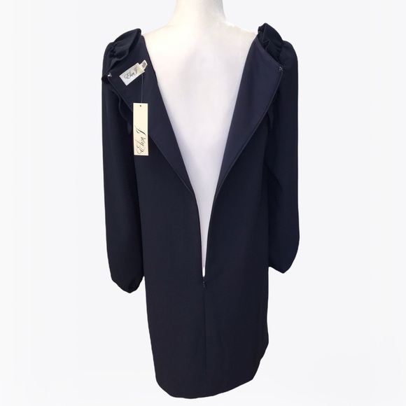 Eliza J Ruffle Accents Knee Women’s Dress - 12/14 - Picture 6 of 17